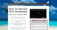 Desktop Screenshot of howtogetoutofatimeshare.org