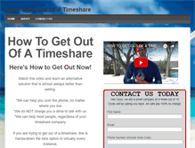 Tablet Screenshot of howtogetoutofatimeshare.org